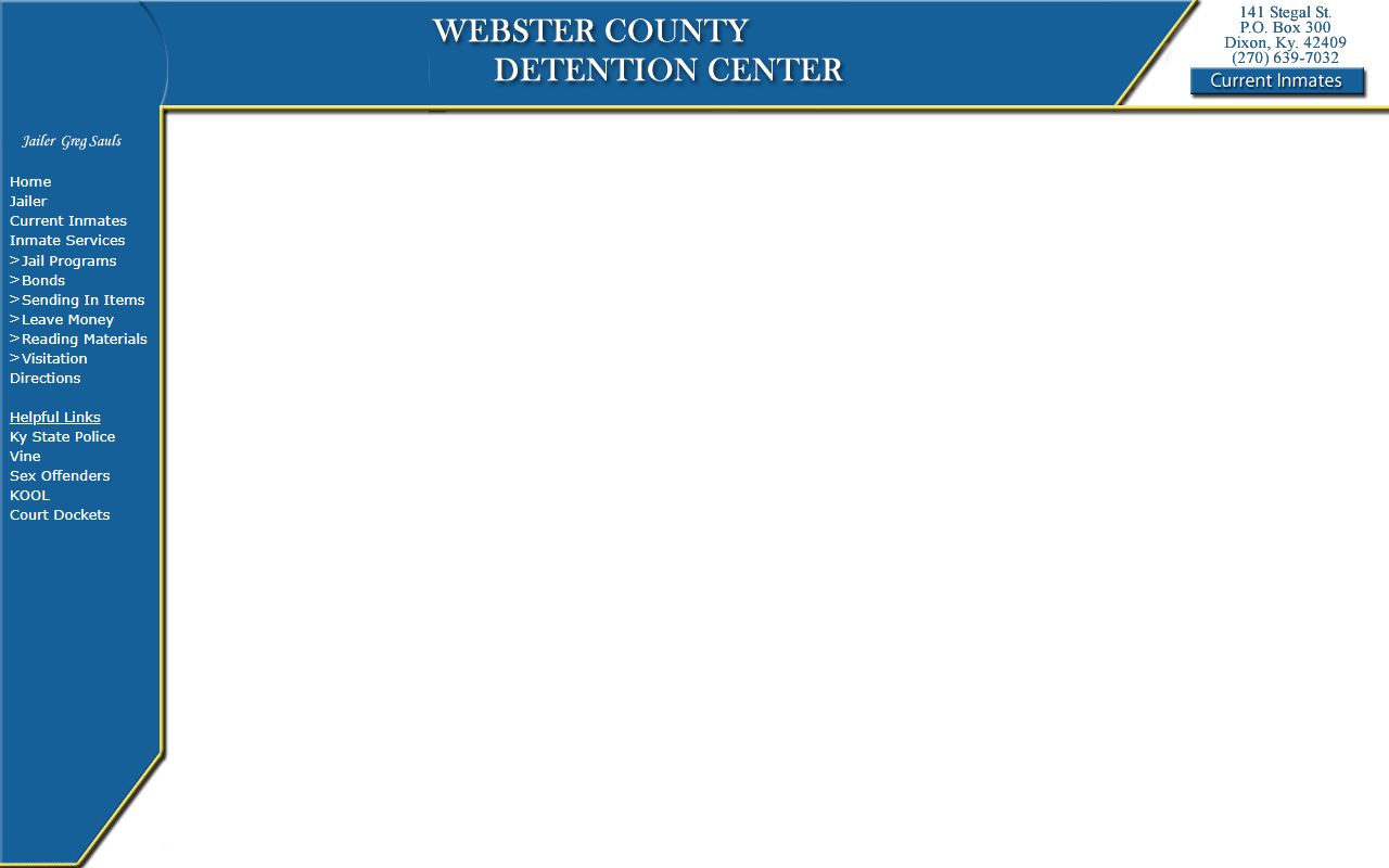 Webster County inmate population JailTracker current inmates frame
